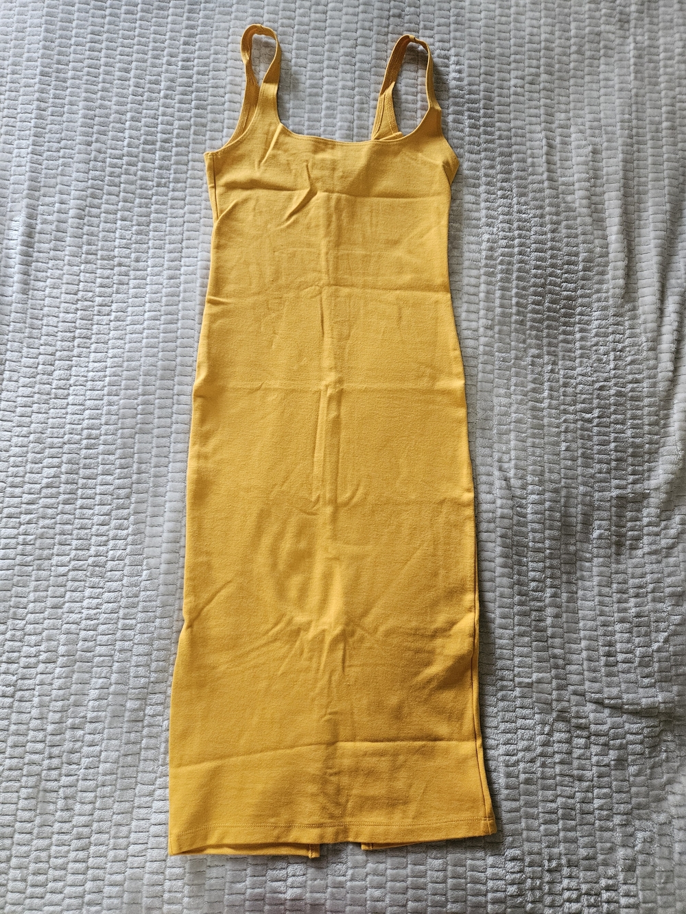 Bodycon Midi Dress - Sleeveless Tank Style